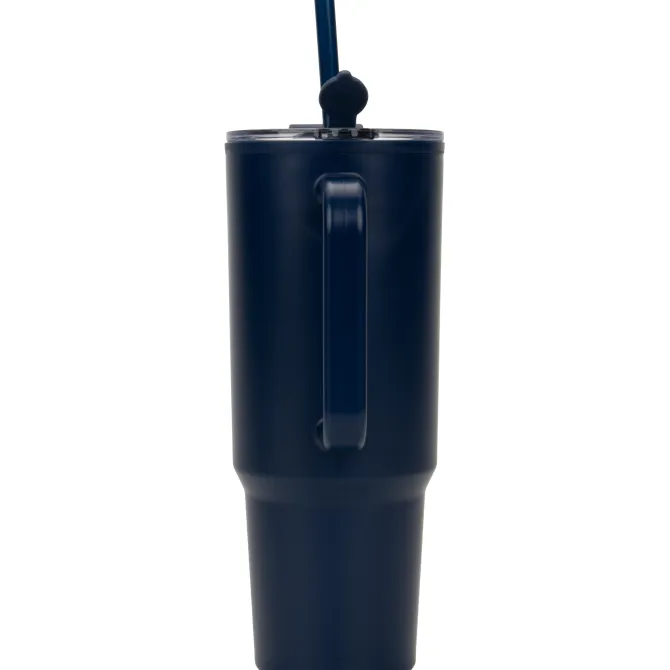 Kubek ze słomką XXL 1200 ml TEODORA / Granatowy 8468644
