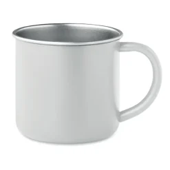 Kubek ze stali nierdzewnej / Bialy MO2226-06