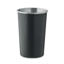Kubek ze stali nierdzewnej / Czarny MO2063-03