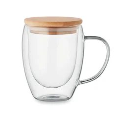 Kubek z podwójną ścianką 300ml / Przezroczysty MO2198-22