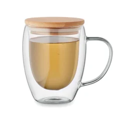 Kubek z podwójną ścianką 300ml / Przezroczysty MO2198-22