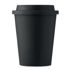 Kubek z podwójną ścianką z PP / Czarny MO6583-03