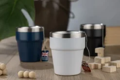 Kubek z recyklingowanej stali nierdzewnej VIVO 250 ml / Zielony 16405-05