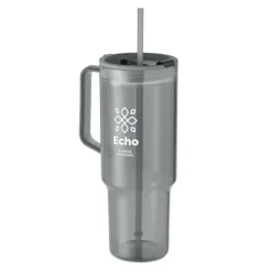 Kubek z RPET 1200ml / Przezroczysty Szary MO2964-27