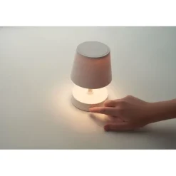 Lampa stołowa ładowana USB / Bialy MO2339-06