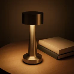 Lampa stołowa Lumo z 3 trybami świecenia i możliwością ściemniania / Srebrny LT93354-N0005