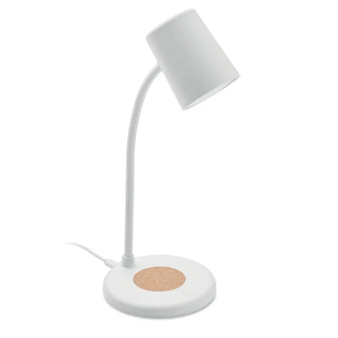 Lampa z ładowarką i głośnikiem / Bialy MO2124-06