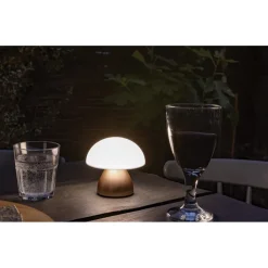 Lampka na biurko Luming, plastik z recyklingu / Brązowy P513.749