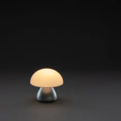 Lampka na biurko Luming, plastik z recyklingu / Szary P513.742