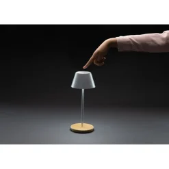 Lampka na biurko Pure Glowe, plastik z recyklingu / Biały P513.283