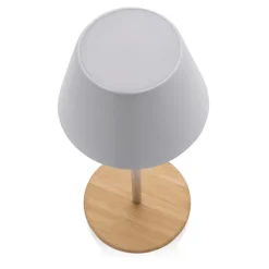 Lampka na biurko Pure Glowe, plastik z recyklingu / Biały P513.283
