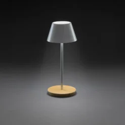 Lampka na biurko Pure Glowe, plastik z recyklingu / Biały P513.283