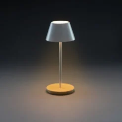 Lampka na biurko Pure Glowe, plastik z recyklingu / Biały P513.283