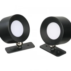 Lampy ścienne 2 szt. CrisMa HEDWIG / Czarny 9488003