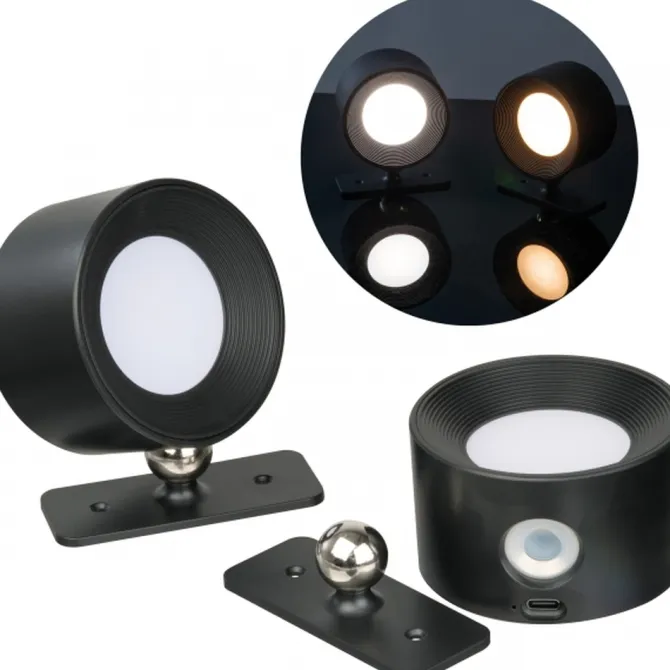 Lampy ścienne 2 szt. CrisMa HEDWIG / Czarny 9488003