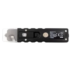 Latarka bezpieczeństwa 4 LED COB, przecinak do pasów, młotek bezpieczeństwa / Czarny V9732-03
