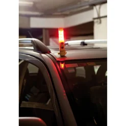 Latarka bezpieczeństwa 1 LED, przecinak do pasów, młotek bezpieczeństwa | Auden / żółty V7735-08/A
