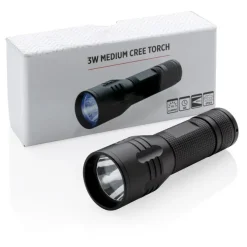 Latarka CREE 3W / Czarny P513.561