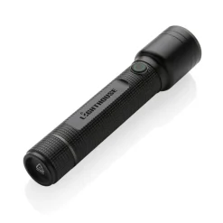 Latarka Gear X, ładowana przez USB, aluminium z recyklingu / Czarny P513.921