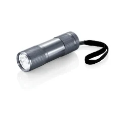 Latarka 9 LED Quattro / Szary P513.272