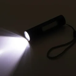 Latarka LED z diodą COB RHONDA / Czarny 9379103