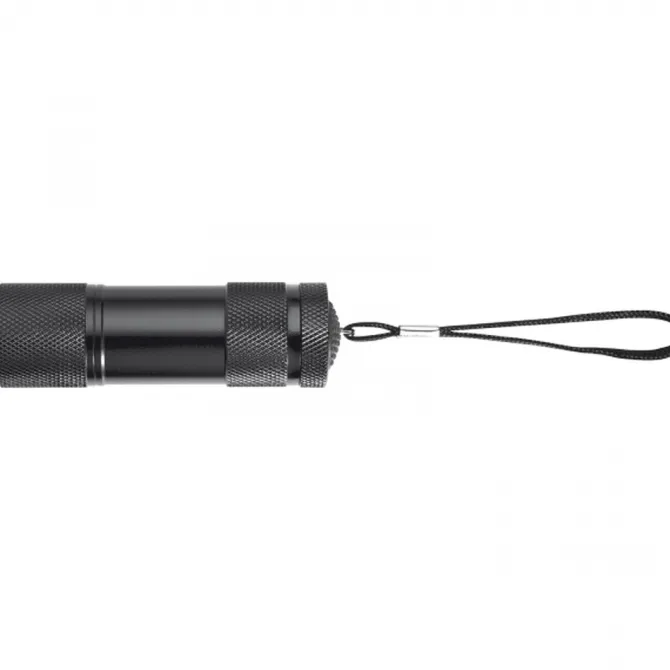 Latarka metalowa 9 LED DUNCAN / Czarny 8875703