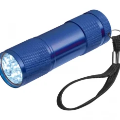 Latarka metalowa 9 LED DUNCAN / Niebieski 8875704