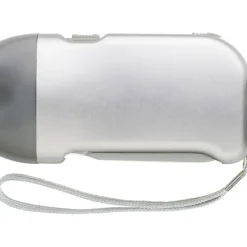 Latarka na dynamo 2 LED / Srebrny V5504-32