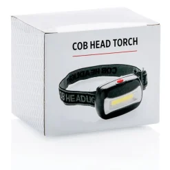 Latarka na głowę COB / Czarny P513.691