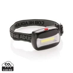 Latarka na głowę COB / Czarny P513.691