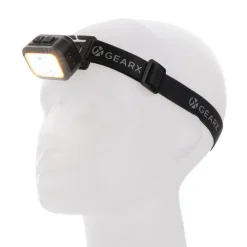 Latarka na głowę Gear X ze światłem COB, RABS / Szary P513.102
