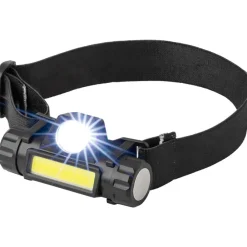Latarka na głowę LED / Czarny V7265-03