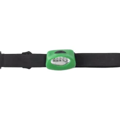 Latarka na głowę 5 LED / Zielony V5528-06