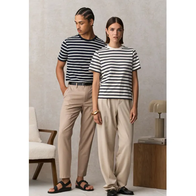 LEGEND T-Shirt Organic 175g / Off White| Navy S03981-AZ-3XL