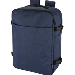 Libra plecak na laptopa o przekątnej 17 cali o pojemności 25 l wykonany z materiałów z recyclingu z certyfikatem GRS / Melanż granatowy 13011155