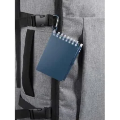 Lig Mini outdoorowy zestaw z notatnikiem w miękkiej okładce z tworzyw sztucznych pochodzących z recyklingu i długopisem (niebieski tusz) / Oceaniczny niebieski 10705151