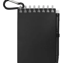 Lig Mini outdoorowy zestaw z notatnikiem w miękkiej okładce z tworzyw sztucznych pochodzących z recyklingu i długopisem (niebieski tusz) / Przezroczysty 10705101
