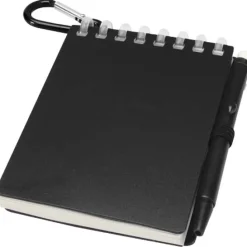 Lig Mini outdoorowy zestaw z notatnikiem w miękkiej okładce z tworzyw sztucznych pochodzących z recyklingu i długopisem (niebieski tusz) / Przezroczysty 10705101