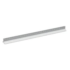 Linijka 30cm z aluminium / Srebrny mat MO6698-16