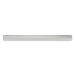 Linijka 30cm z aluminium / Srebrny mat MO6698-16
