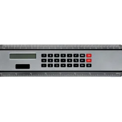 Linijka, kalkulator / Czarny V3030-03