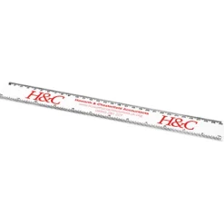 Linijka Renzo o długości 30 cm wykonana z tworzywa sztucznego / Żółty 21053506