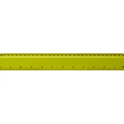 Linijka Renzo o długości 30 cm wykonana z tworzywa sztucznego / Limonka 21053508