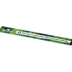 Linijka Terran o długości 30 cm w całości wykonana z tworzyw sztucznych pochodzących z recyklingu / Czarny 21053300
