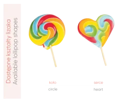 Lizak reklamowy Rainbow / Wielokolorwy S0363