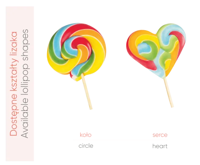 Lizak reklamowy Rainbow / Wielokolorwy S0363