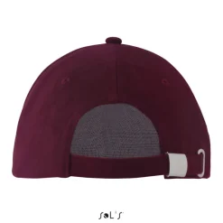LONG BEACH Czapka 5 pan. / Burgundy S00594-BG-M