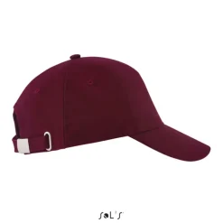 LONG BEACH Czapka 5 pan. / Burgundy S00594-BG-M