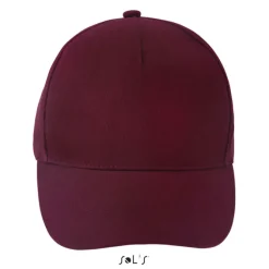 LONG BEACH Czapka 5 pan. / Burgundy S00594-BG-M