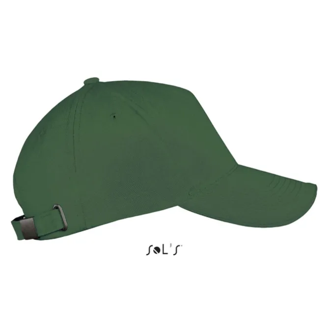 LONG BEACH Czapka 5 pan. / Ciemno-Zielony S00594-BO-M